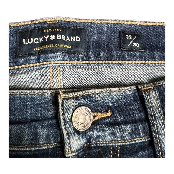 Lucky Brand Men’s Jeans 121 Slim 33 x 30 Holey Distressed Grunge Pants - Picture 5 of 9